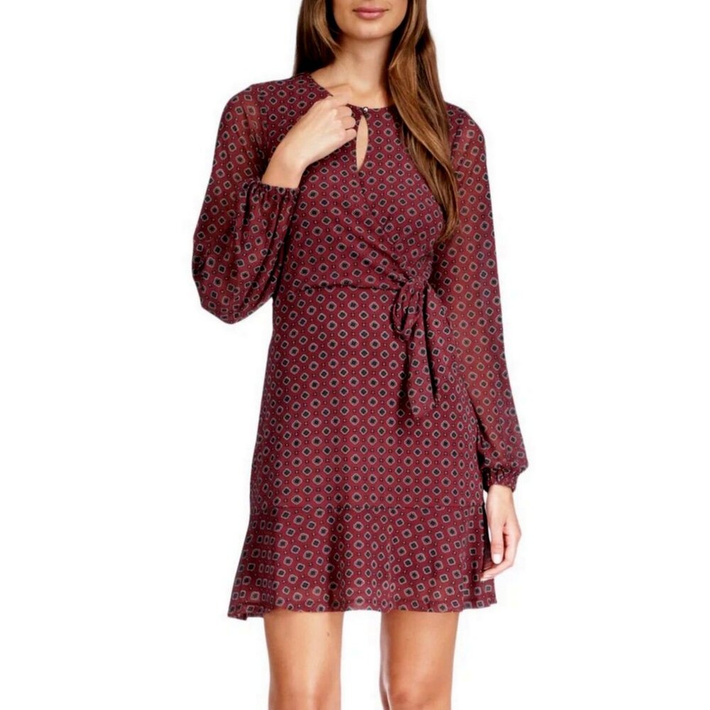 MICHAEL By Michael Kors Woman Cocktail Party Long Sleeve Mini Dress XS
